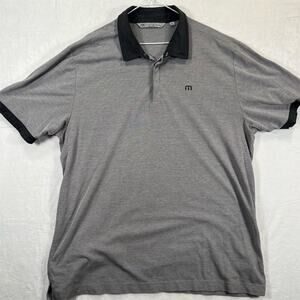 TravisMathew Men's Gray Golf Polo Shirt XXL Big & Tall Size